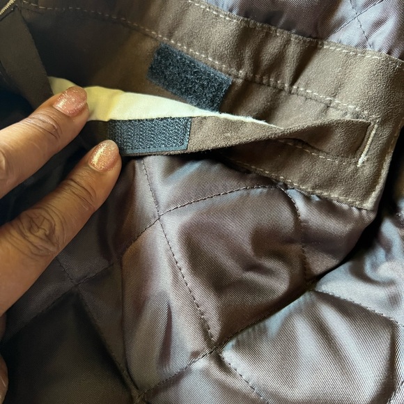 XL Walnut colored Johnston & Murphy Autumn/Winter Jacket w/removable collar. - Picture 10 of 15